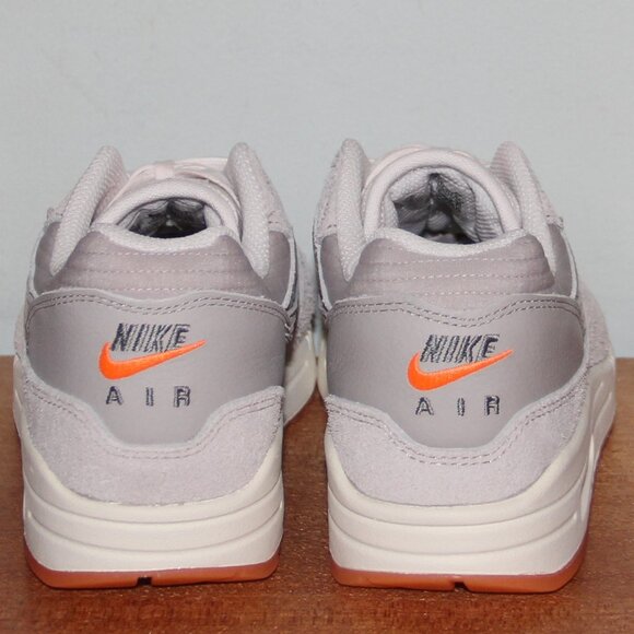 Nike Air Max 1 Premium Shoes Mens 6 6.5 Womens 7.5 8 Iron Ore Total Orange - Picture 5 of 6